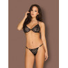 Obsessive Ensemble Panthera 2 Pièces - Noir